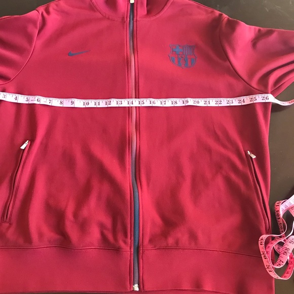 Nike Barcelona Burgundy Track Full Zip Jacket - Picture 6 of 8
